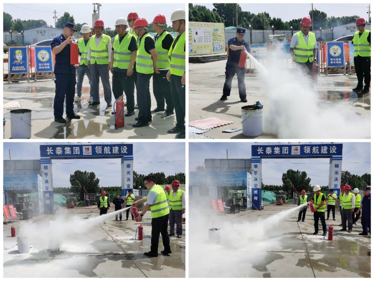 消防演練鳴警鐘，安全防線不放松——長(zhǎng)泰集團(tuán)建筑施工消防應(yīng)急演練在李營(yíng)棚改Q2項(xiàng)目舉行(圖3)